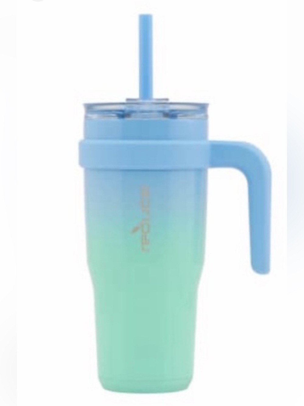 Reduce Bubbly Blue Gradient 24oz Tumbler with Handle